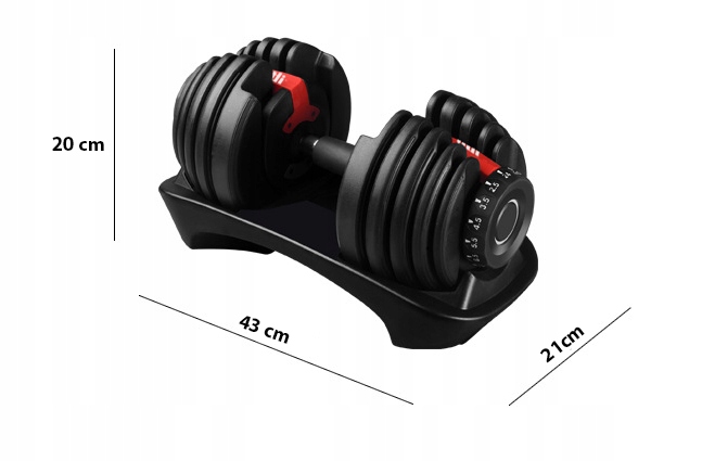 HANTLE REGULOWANE ŻELIWNE HANTEL 2,5-24KG + STOJAK szybka płynna