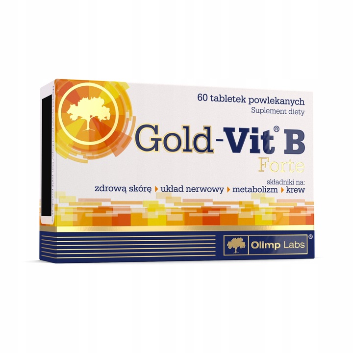 OLIMP GOLD-VIT B FORTE 3X60tabl WITAMINA B KWAS FOLIOWY BIOTYNA ZDROWIE