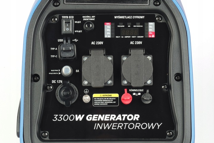 Agregat prądotwórczy inwertorowy przenośny GENBLU GN3300i 3,3 kw CICHY