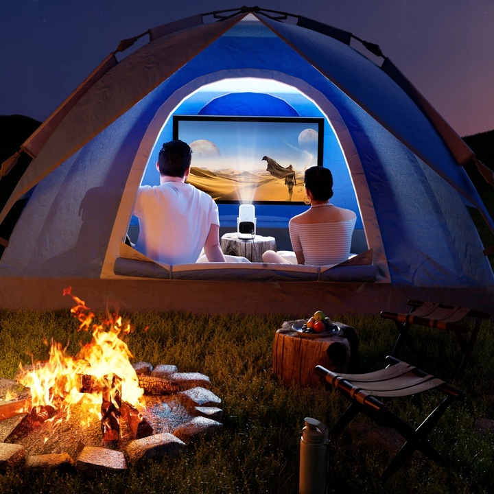 PROJEKTOR HY300 PRO 2025 WERSJA 4K WIFI PRZENOŚNY SMART ANDROID TV RZUTNIK