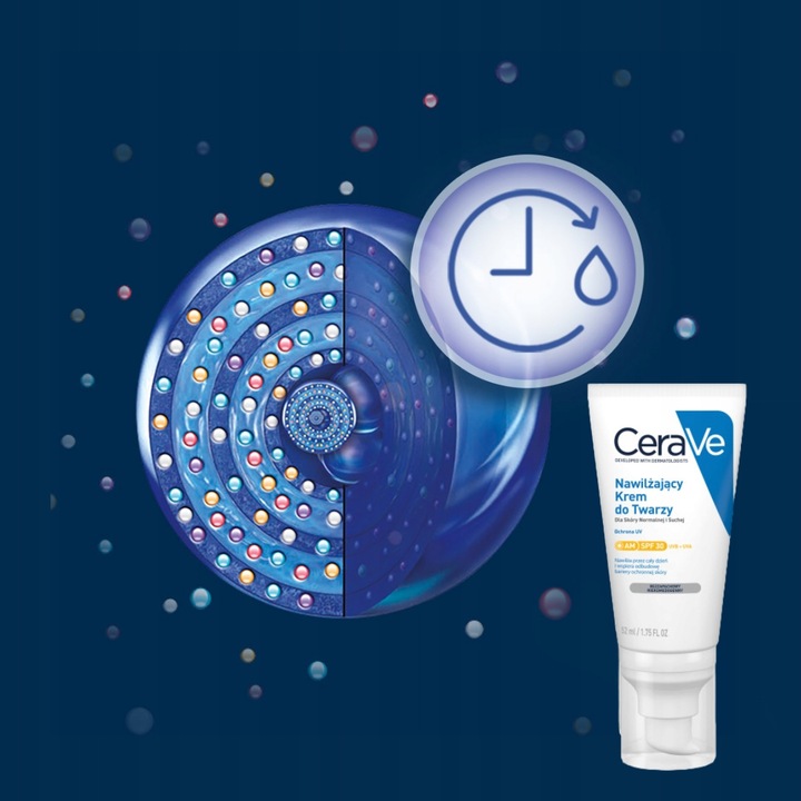 CeraVe Krem Nawilżający do Twarzy, Skóra Normalna i Sucha z SPF 30 52ml