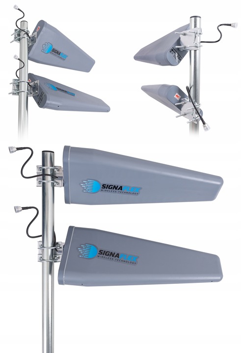 ANTENA DUAL DO ROUTERA WZMACNIACZA TELEFONU INTERNETU GSM LTE 3G 4G 2x10m