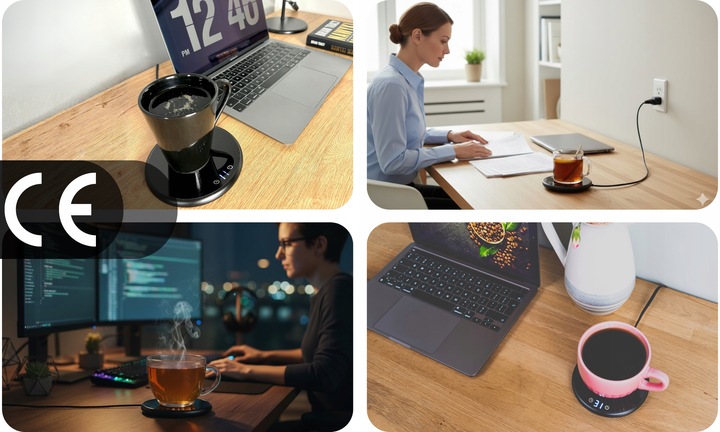 Podgrzewacz do Kubka Kawy Herbaty Podstawka pod Kubek do Biura na