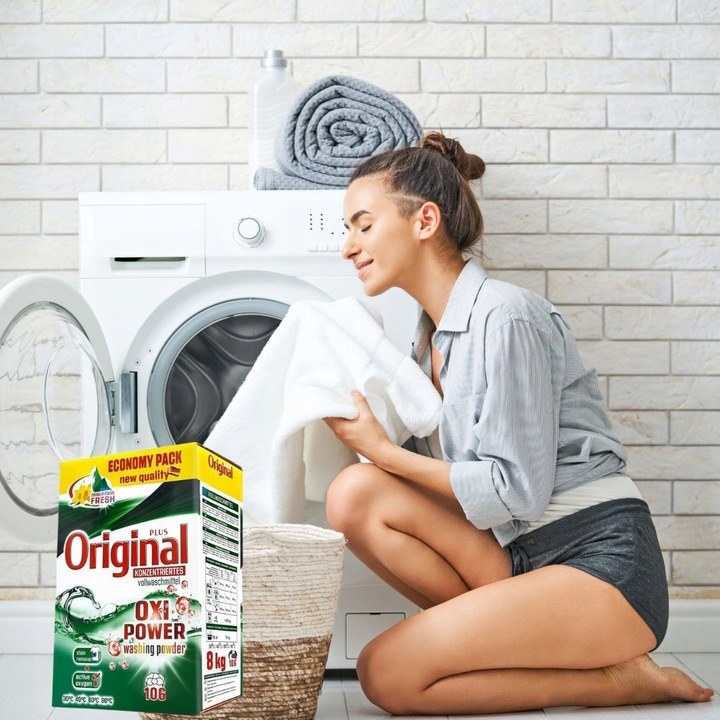 NIEMIECKI PROSZEK DO PRANIA TKANIN UNIWERSALNY 8 KG 106 PRAŃ UNIWERSAL
