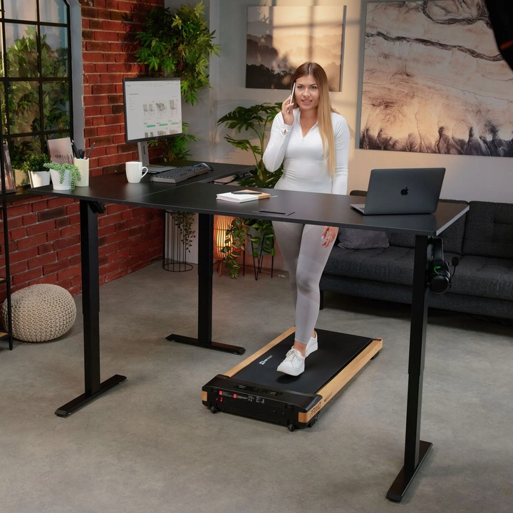 Biurko Narożne Elektryczne Regulowane Gamingowe Regulacja Wysokości