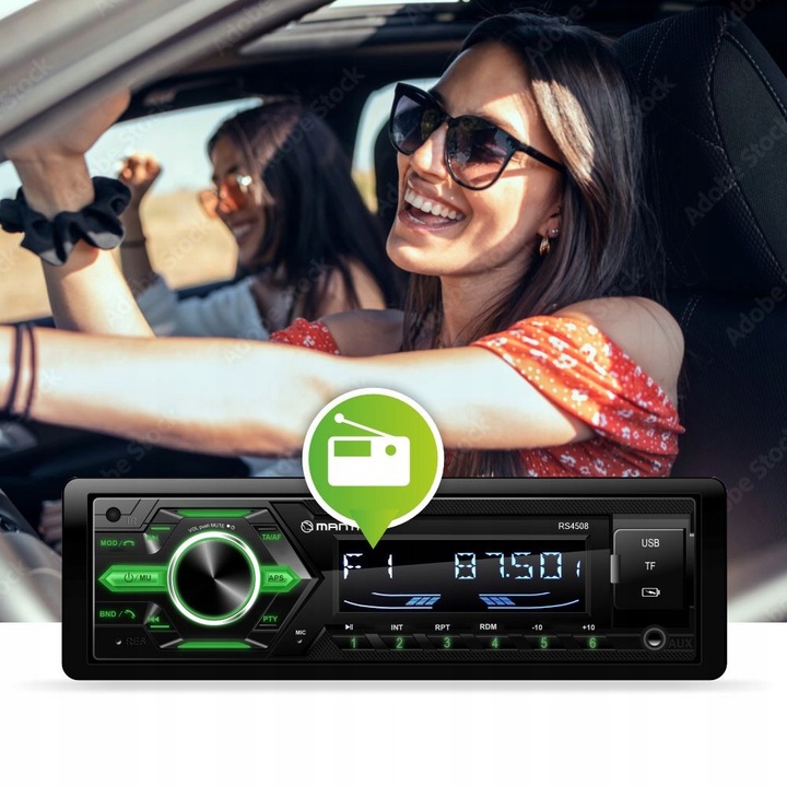 RADIO SAMOCHODOWE RADIOODTWARZACZ BLUETOOTH PILOT USB MP3 SD RDS