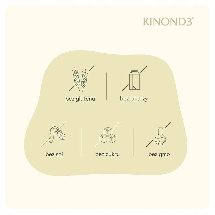 KINON D3 witamina K2 MK-7 + D3, 30 tabletek