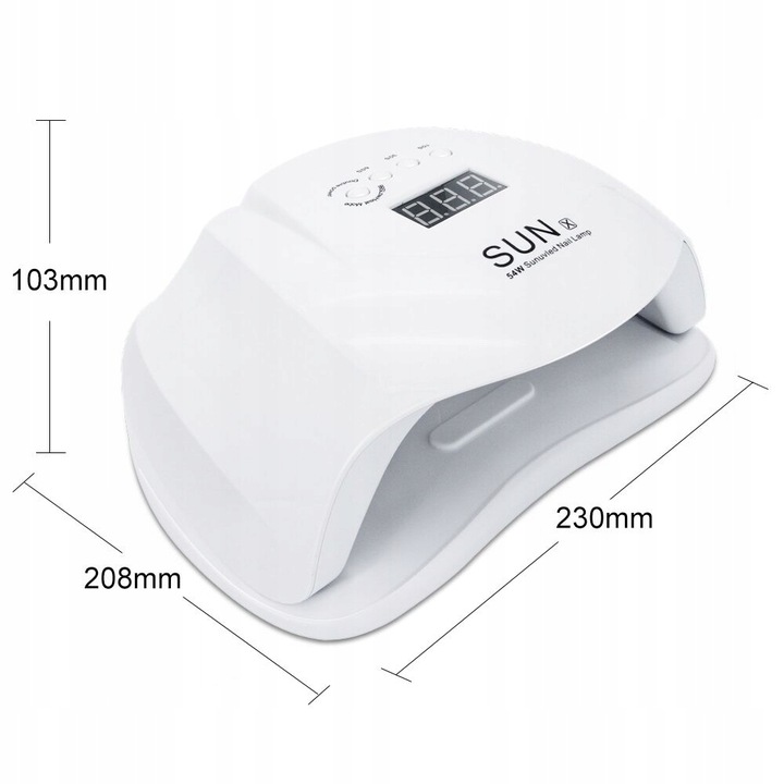 Lampa SunNail X 54W SUPER MOCNA I SZYBKA