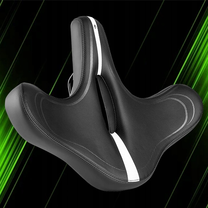 WYGODNE SIODEŁKO ROWEROWE DUŻE SZEROKIE MIĘKKIE SIODŁO NA ROWER MIEJSKI MTB