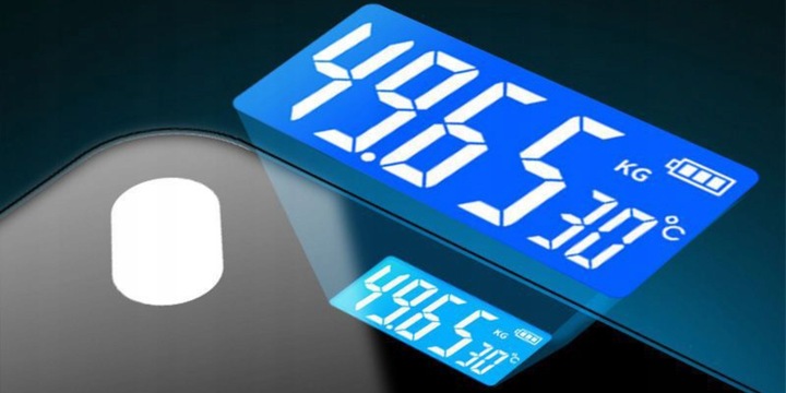 WAGA ŁAZIENKOWA BLUETOOTH SMART 25w1 180Kg ANALITYCZNA INTELIGENTNA +