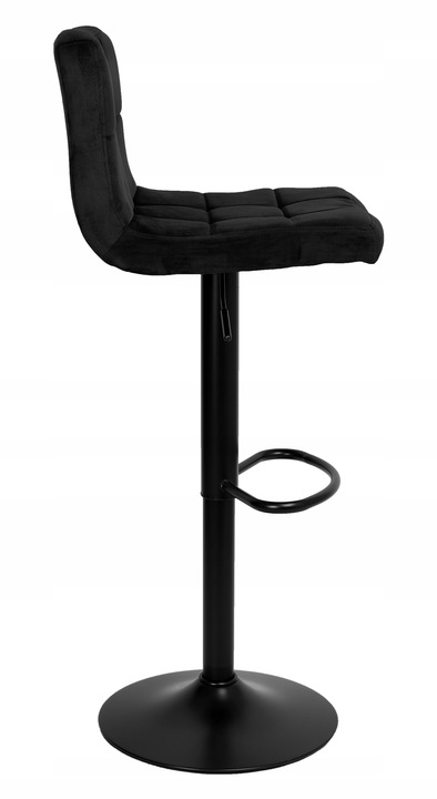 KRZESŁO BAROWE OBROTOWE HOKER WELUROWY REGULOWANE PIKOWANE KUCHENNY