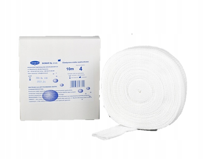 Elastyczna siatka opatrunkowa 10m – rozm. 4 (KOLANO, PODUDZIE ITP.)