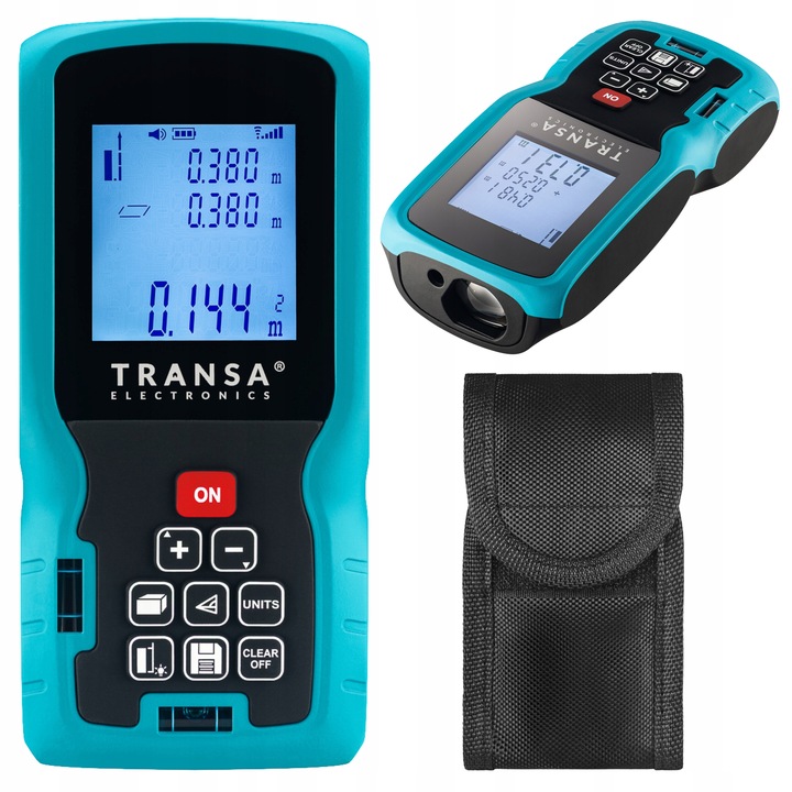 Dalmierz laserowy 100M Cyfrowy miernik odległości LCD Transa