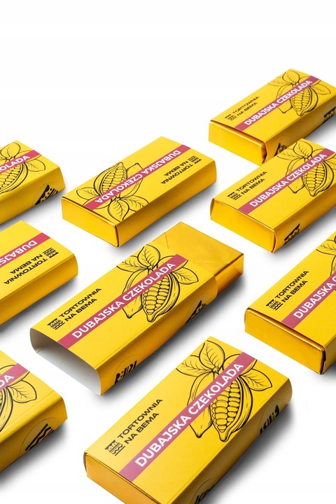 Czekolada Dubajska z Pistacjami Dubai Kadayif Oryginalna Viral PREZENT