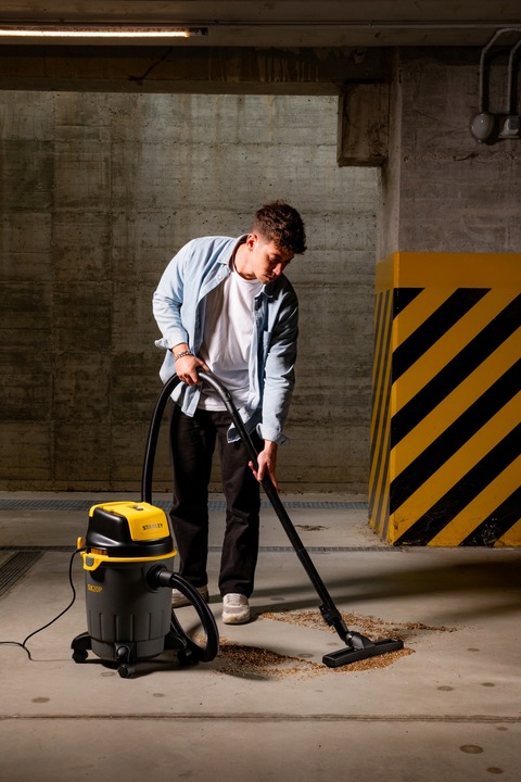 BEZWORKOWY ODKURZACZ PRZEMYSŁOWY MOCNY SUCHO MOKRO GIPSU PYŁU STANLEY