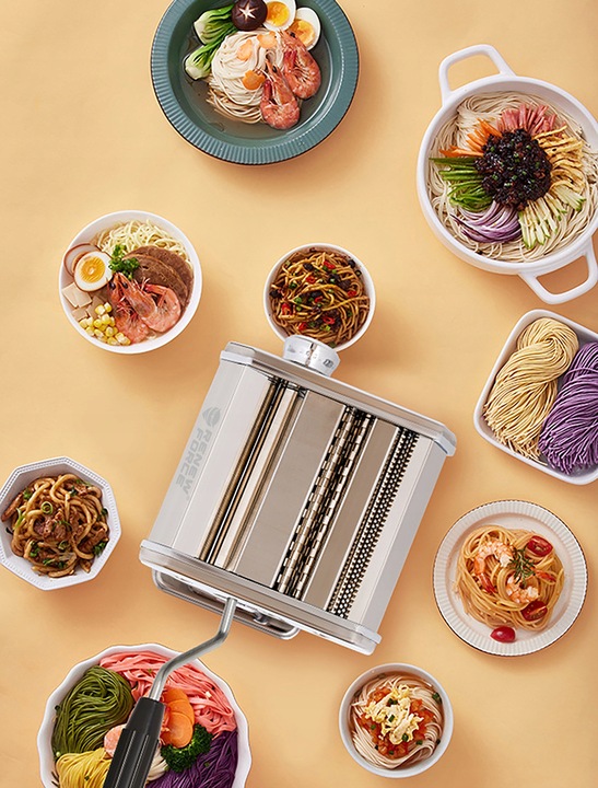 MASZYNKA DO MAKARONU ZE STALI NIERDZEWNEJ MASZYNA DO WAŁKOWANIA + KROJENIA