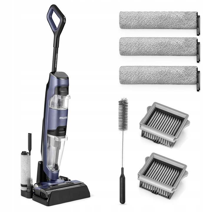Odkurzacz Bezprzewodowy 4Swiss VC024 Filtr HEPA Pionowy Mopujący