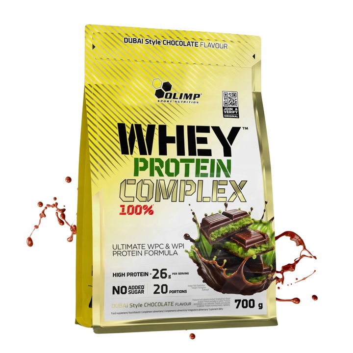 BIAŁKO WHEY wpc Olimp 100 % protein complex 700 g - smak dubajska czekolada