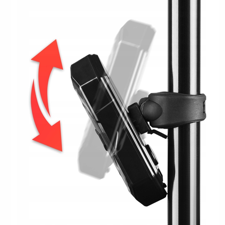 Lampka rowerowa tylna KIERUNKOWSKAZ tył na rower sygnalizator USB + pilot