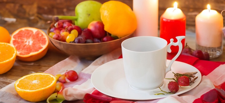 KOMPLET filiżanek 270ml ze spodkiem 2+2 BELLA FIORE zestaw kawowy