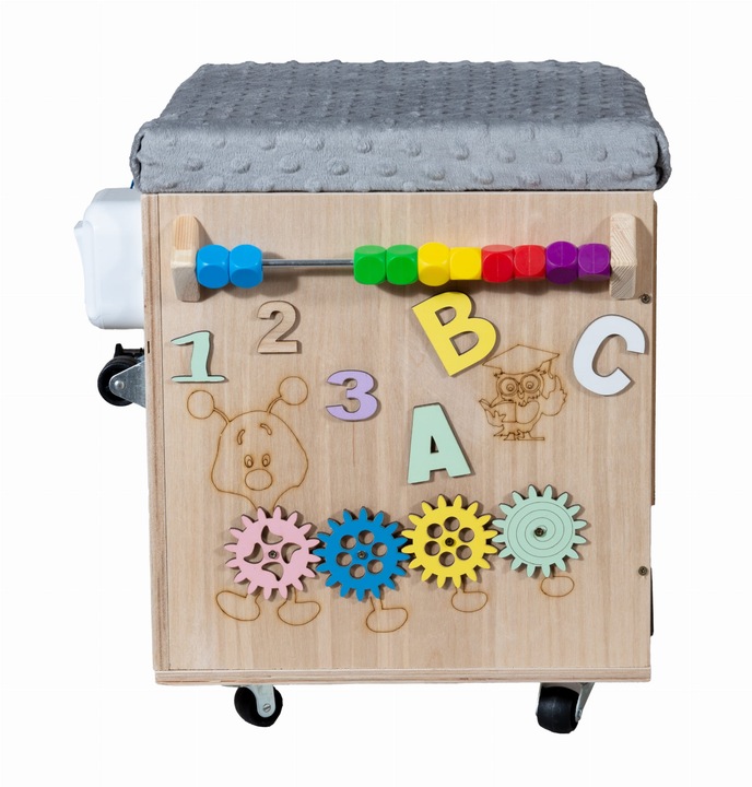 PUFA Manipulacyjna Na Zabawki Tablica Skrzynia