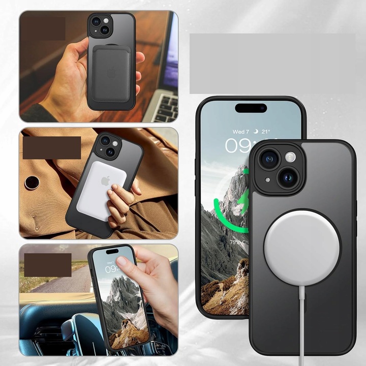 Etui do iPhone 13 |14 do MagSafe MATT CASE WZMACNIANE 360° MOCNE PREMIUM