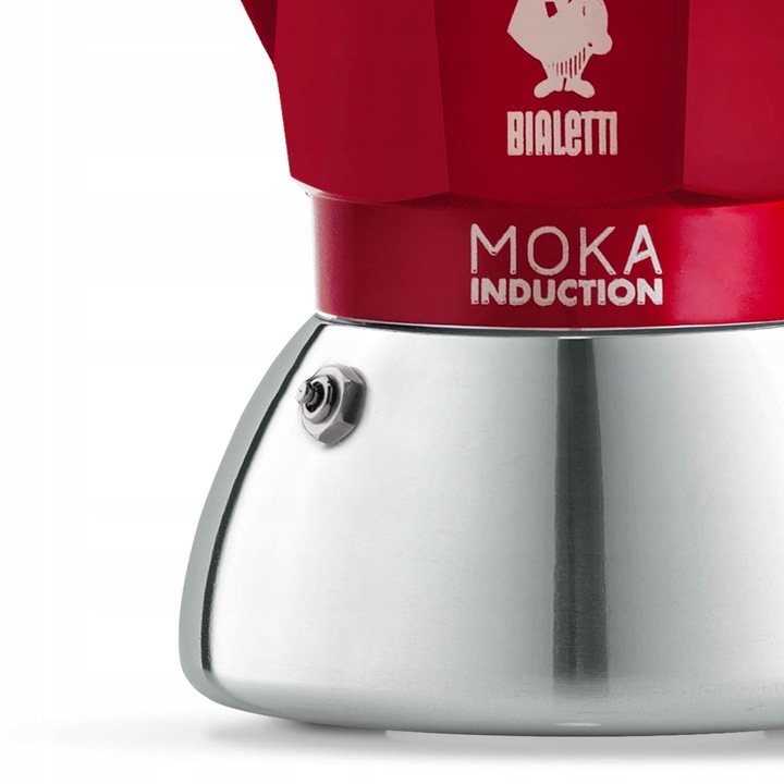 Kawiarka MOKA INDUCTION 4tz espresso RED czerwona BIALETTI indukcja