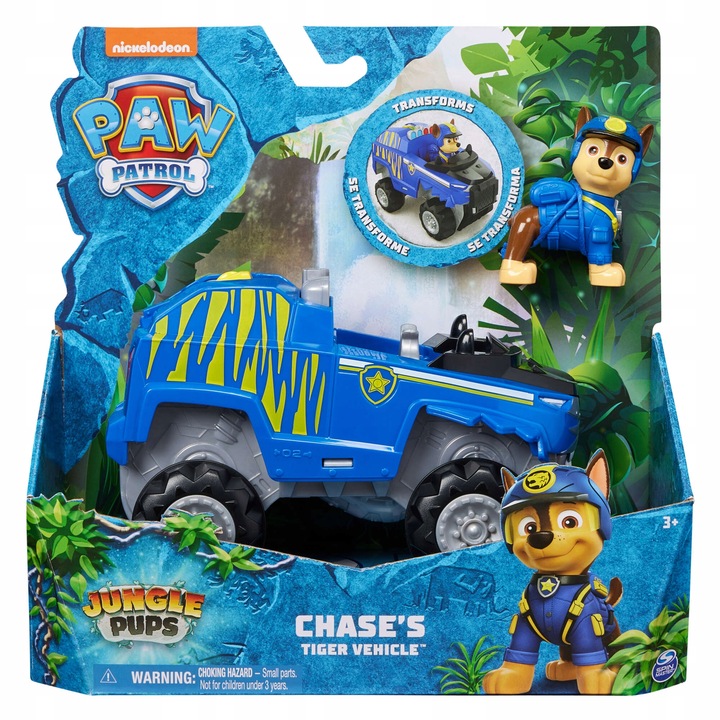 PSI PATROL POJAZD Z DŻUNGLI JUNGLE CHASE + FIGURKA NIEBIESKA