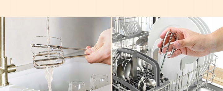 Mikser ręczny elektryczny kuchenny 400W 6 biegów TURBO 5 mieszadła