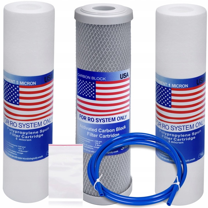 Zestaw Półroczny Osmoza WKŁAD USA RO5 RO6 RO7 RO8 Zestaw Filtrów do