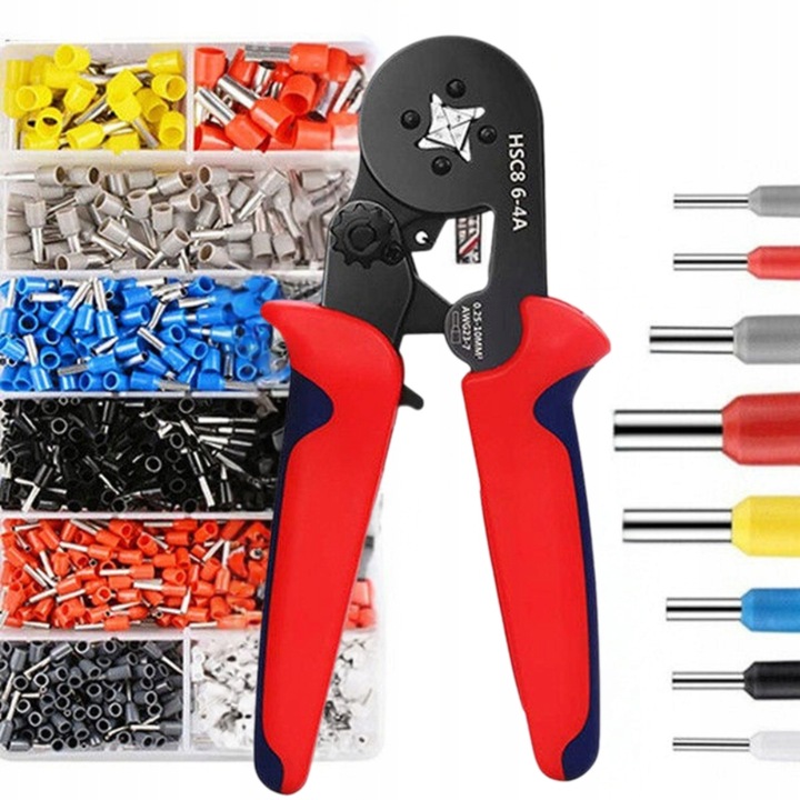 ZACISKARKA DO TULEJEK SZCZYPCE DO ZACISKANIA KOŃCÓWEK PRZEWODÓW PRASKA