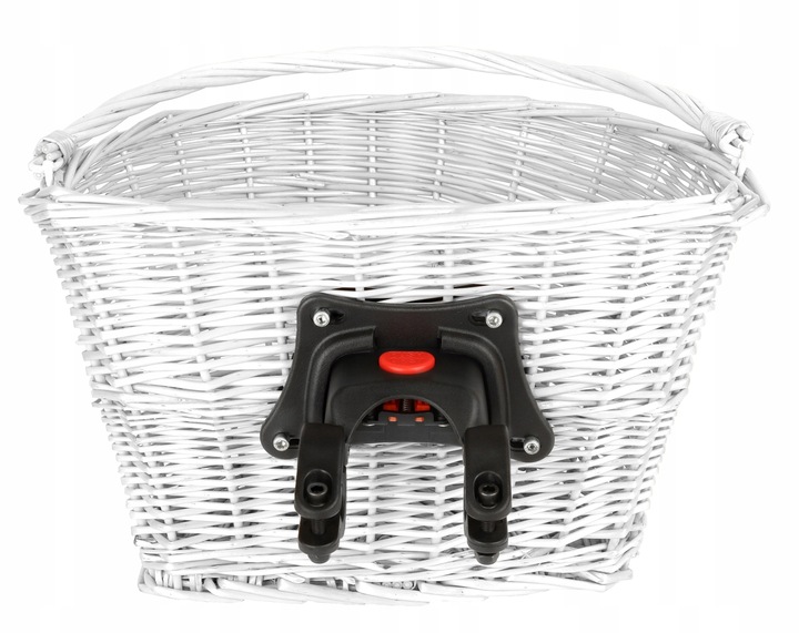 KOSZ NA ROWER WIKLINOWY CLICK KLIK KOSZYK BIAŁY