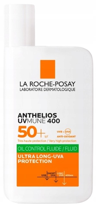 LA ROCHE ANTHELIOS UVMUNE 400 Oil Control Fluid filtr SPF 50+ UV 50 ml