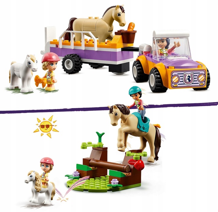 LEGO FRIENDS 42634 PRZYCZEPKA DLA KONI I KUCYKÓW
