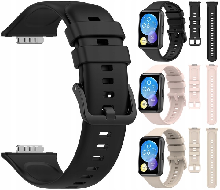 ZESTAW 3 PASKÓW PASEK OPASKA BRANSOLETA DO HUAWEI WATCH FIT 2 |DUŻO KOLORÓW