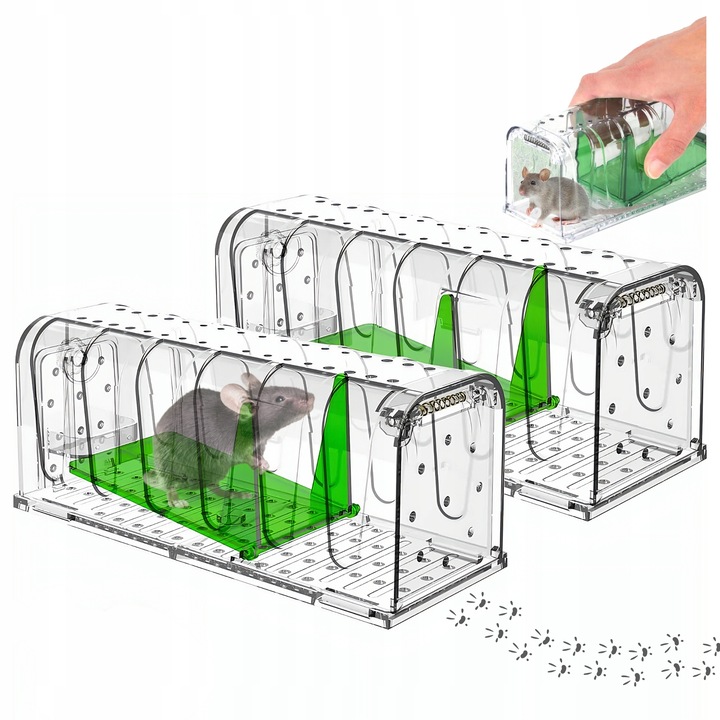 ŻYWOŁAPKA NA MYSZY 2 SZT Pułapka Łapka Szczury Pułapki Łapki 2X