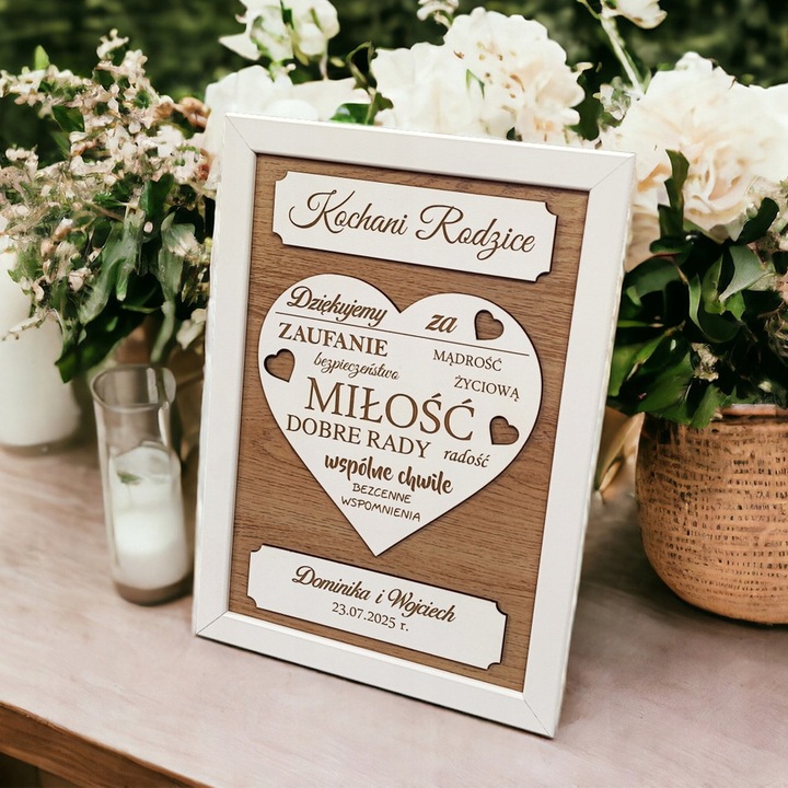 Prezent PODZIĘKOWANIE DLA RODZICÓW MAMY TATY ŚLUB dla Babci Dziadka