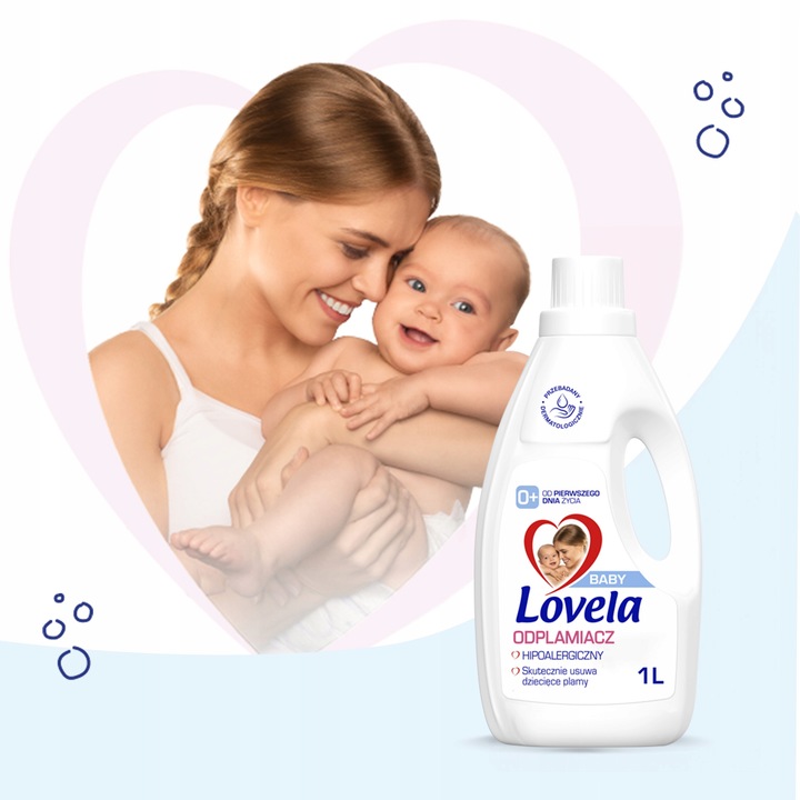 Lovela Baby hipoalergiczny odplamiacz do prania dla dzieci i niemowląt 1 L