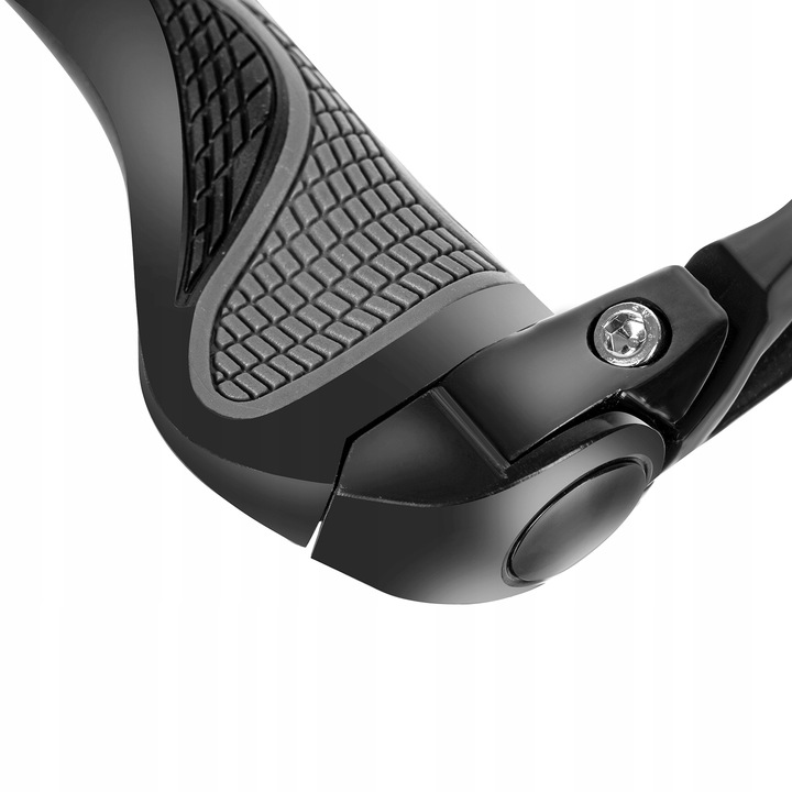 Chwyty Rowerowe 2x Rączki Antypoślizgowe Profilowane Rogi Rowerowe Alu Guma