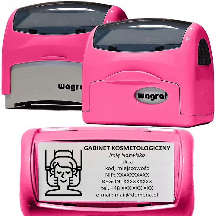 Wagraf A4 PIECZĄTKA do 8 wersów - 12 kolorów obudowy