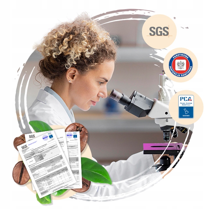 Kawa mielona 100% Arabica Świeżo palona Brazylia Santos 250g