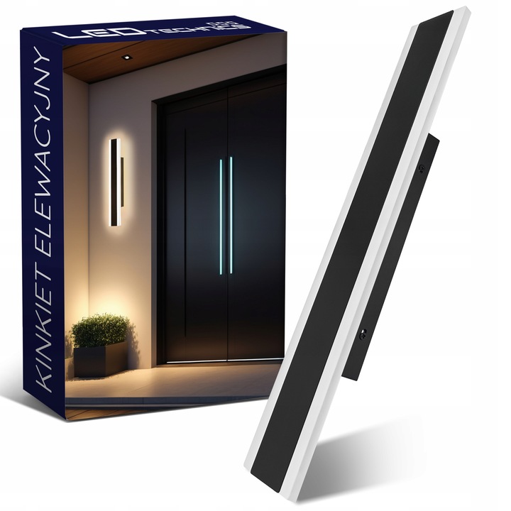 Lampa elewacyjna ogrodowa kinkiet zewnętrzny IP65 ścienny 18W LED CCD