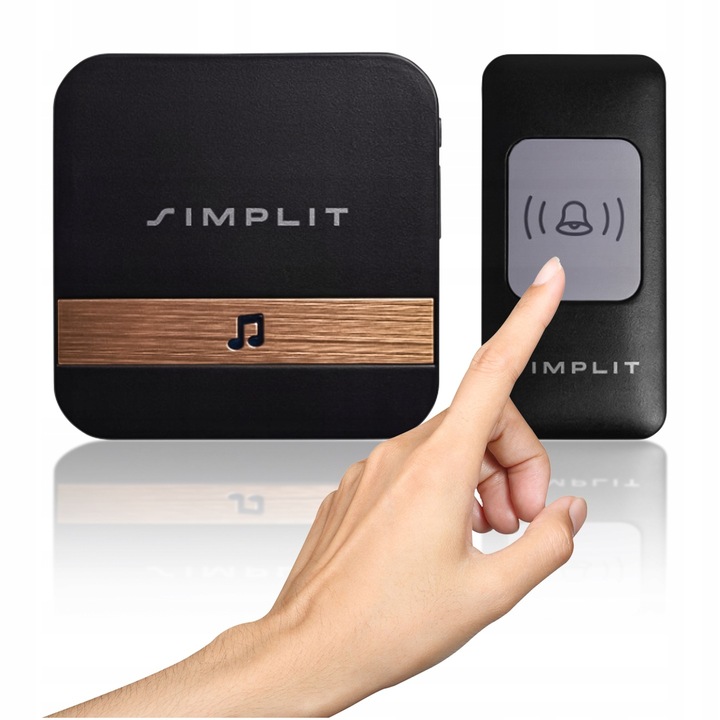 DZWONEK BEZPRZEWODOWY BEZBATERYJNY DO DRZWI FURTKI WODOODPORNY IP44