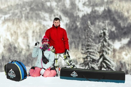 POKROWIEC TORBA NA BUTY NARCIARSKIE NIEBIESKI