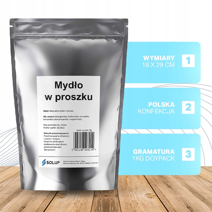 PŁATKI MYDLANE mydło w proszku NATURALNE EKO 1kg