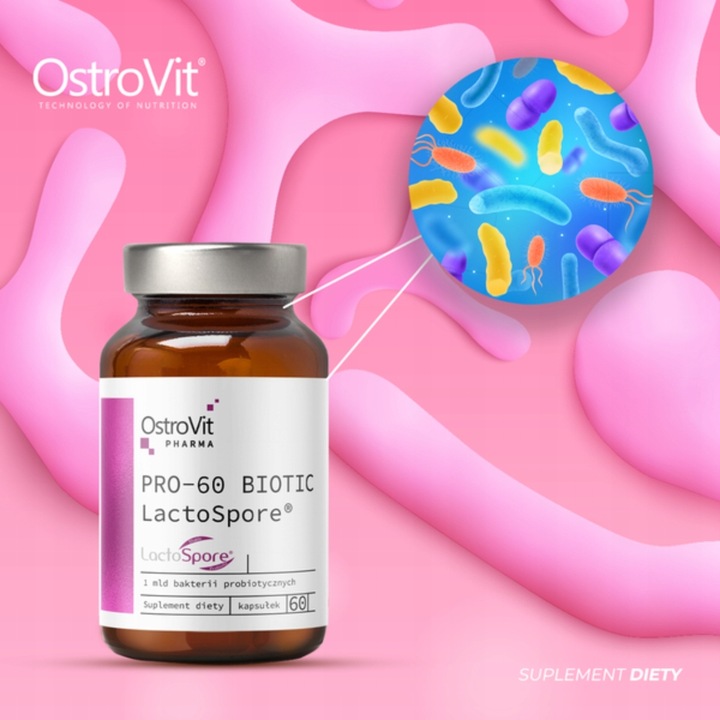 OstroVit PRO-60 BIOTIC LactoSpore 60 kap PROBIOTYK