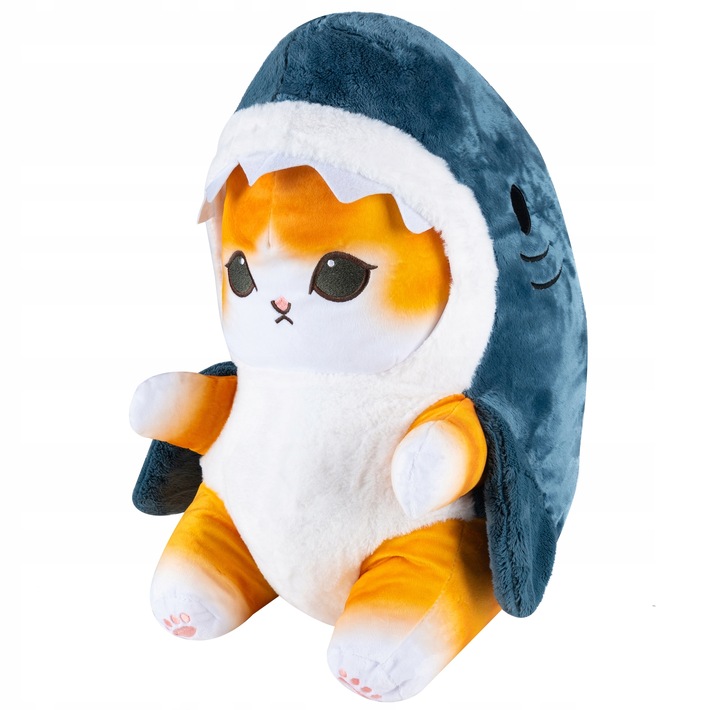 Kot Rekin Kotorekin 55Cm Przytulanka Xl Miś Maskotka Poduszka Duży Pluszowy