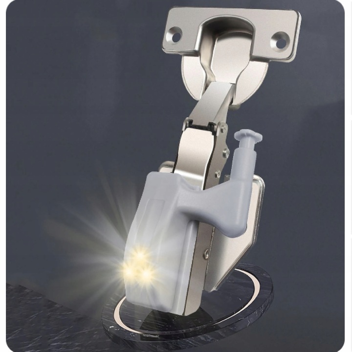 10x LAMPKA LED DO SZAFKI NA ZAWIAS DRZWI + BATERIA