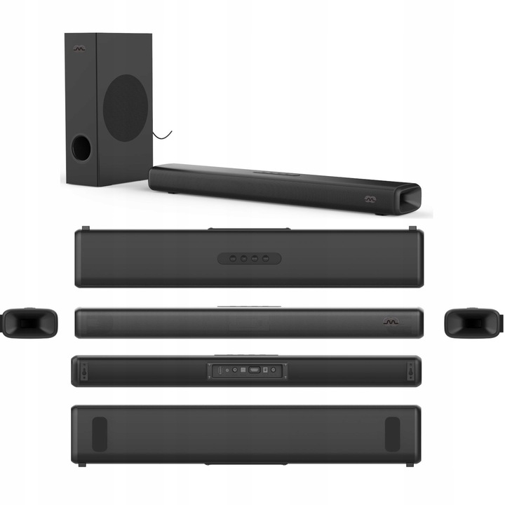 Soundbar Mozos THEATER 2.1 głośnik bluetooth do telewizora subwoofer