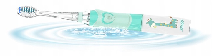 SONICZNA SZCZOTECZKA DO ZĘBÓW DLA DZIECI 3-12 LAT ZIELONA ŻYRAFKA SEAGO